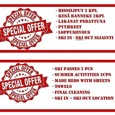 Rukahillchalet2 In - Out - Skipass&summer Activities X2 * Ruka